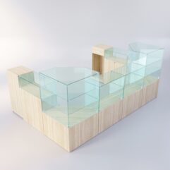 Торговый островок для пиротехники ФЕЙЕРВЕРК №4, Дуб Сонома