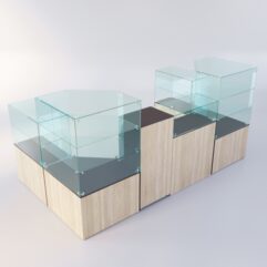 Торговый островок для пиротехники ФЕЙЕРВЕРК №5, Дуб Венге + Дуб Сонома