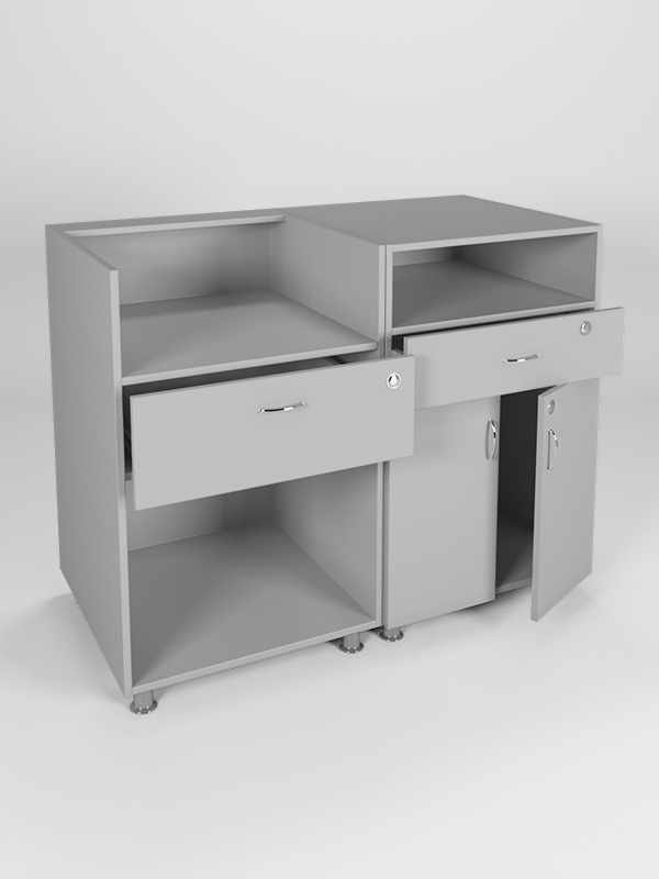 Комплект прилавков КЛАССИКА №1+№7, Серый