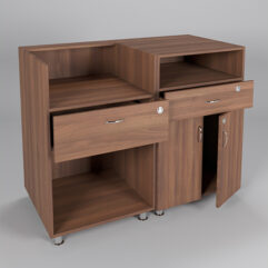 Комплект прилавков КЛАССИКА №1+№7, Орех