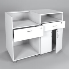 Комплект прилавков КЛАССИКА №1+№8, Белый