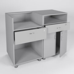 Комплект прилавков КЛАССИКА №1+№8, Серый