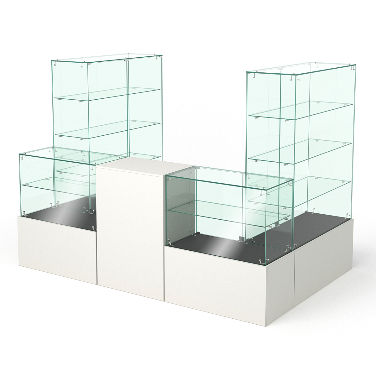 Торговый островок для автодевайсов НАВИГАТОР №1, Черный и Белый