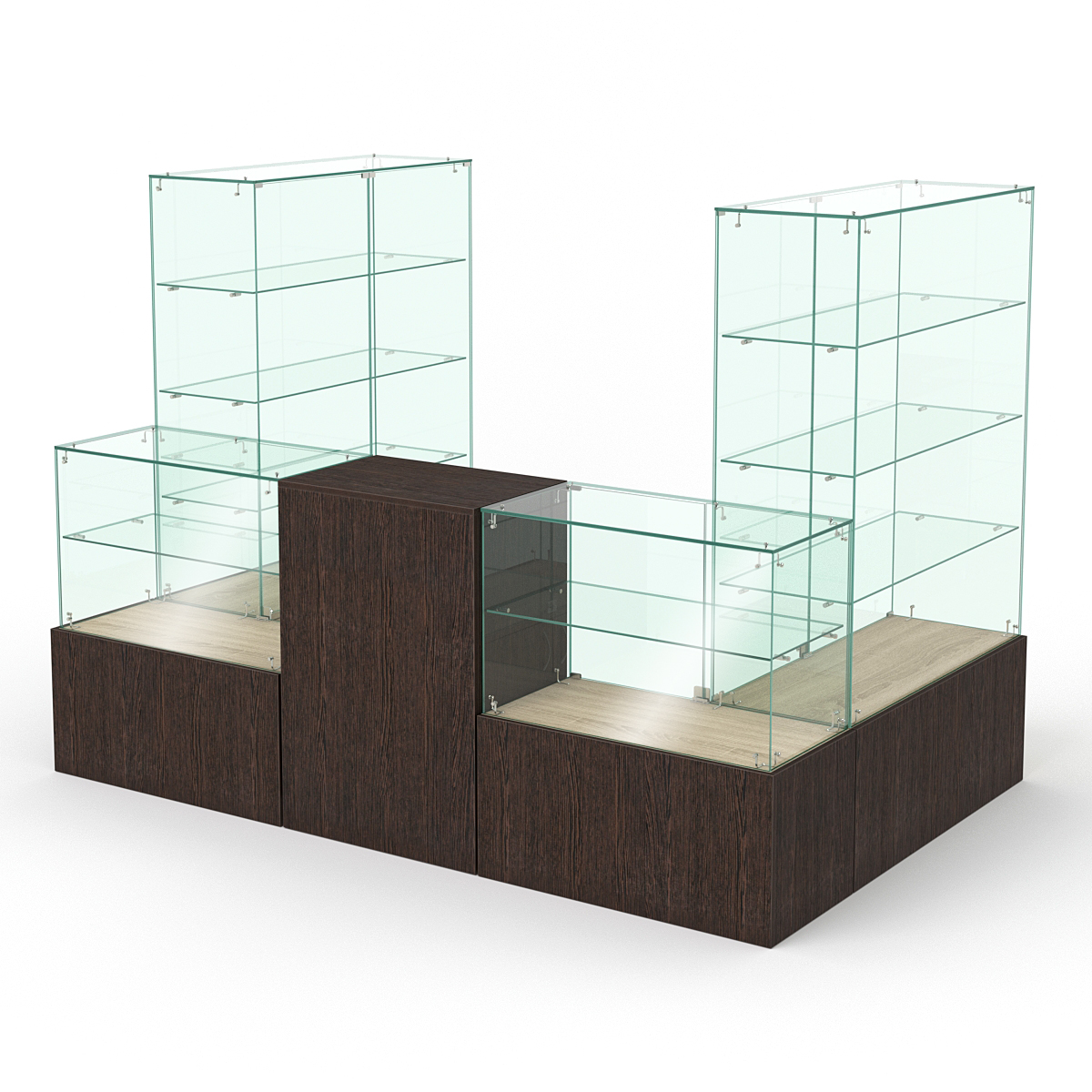 Торговый островок для автодевайсов НАВИГАТОР №1, Дуб Сонома + Дуб Венге