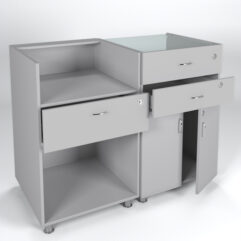 Комплект прилавков КЛАССИКА №1+№2, Серый