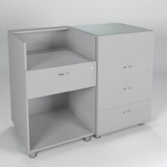 Комплект прилавков КЛАССИКА №1+№3, Серый