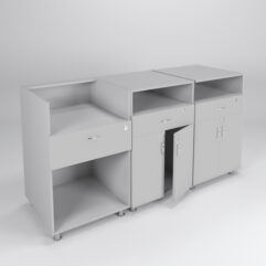 Комплект прилавков КЛАССИКА №1+№7+№7, Серый