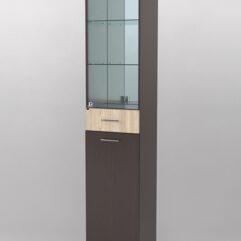 Пенал в гостиную №2, Дуб Венге и Дуб Сонома