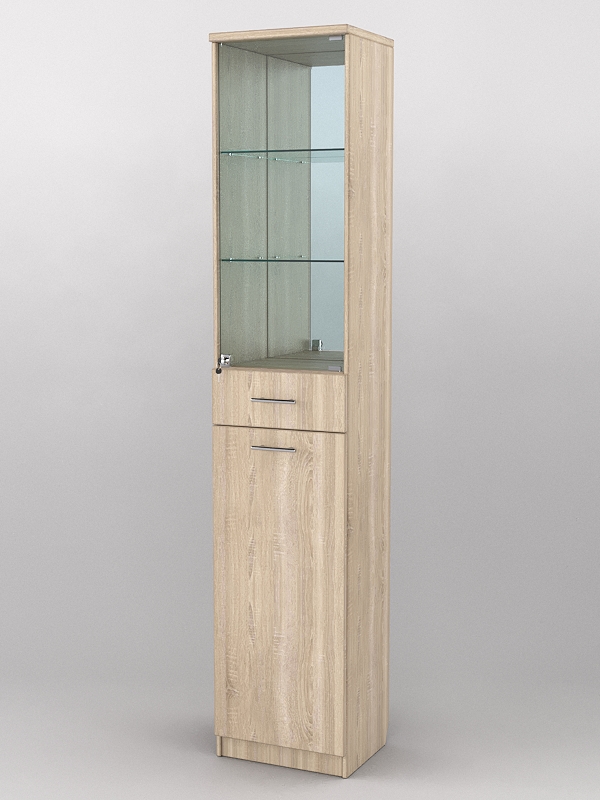 Пенал в гостиную №2, Дуб Сонома