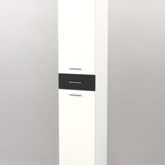 Пенал в гостиную №3, Белый и Черный