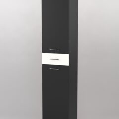 Пенал в гостиную №3, Черный и Белый