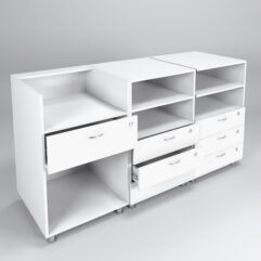 Комплект прилавков КЛАССИКА №1+№8+№8, Белый