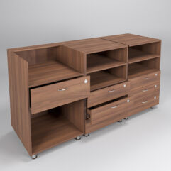 Комплект прилавков КЛАССИКА №1+№8+№8, Орех