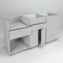 Комплект прилавков КЛАССИКА №1+№2+№3, Серый