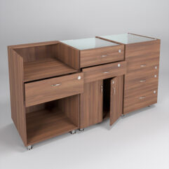 Комплект прилавков КЛАССИКА №1+№2+№3, Орех