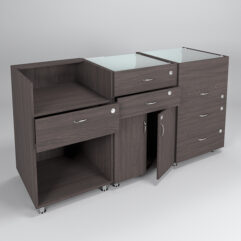 Комплект прилавков КЛАССИКА №1+№2+№3, Дуб Венге