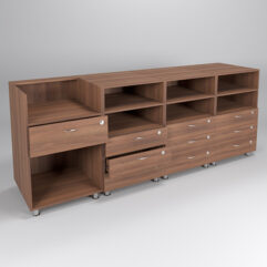 Комплект прилавков КЛАССИКА №1+№8+№8+№8, Орех