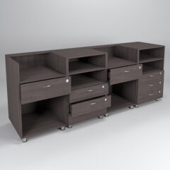 Комплект прилавков КЛАССИКА №1+№1+№8+№8, Дуб Венге