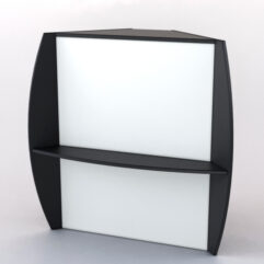 Прилавок СЭНДИ №5 угловой, Черный и Белый