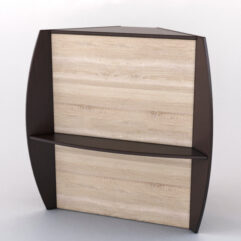 Прилавок СЭНДИ №5 угловой, Дуб Венге и Дуб Сонома