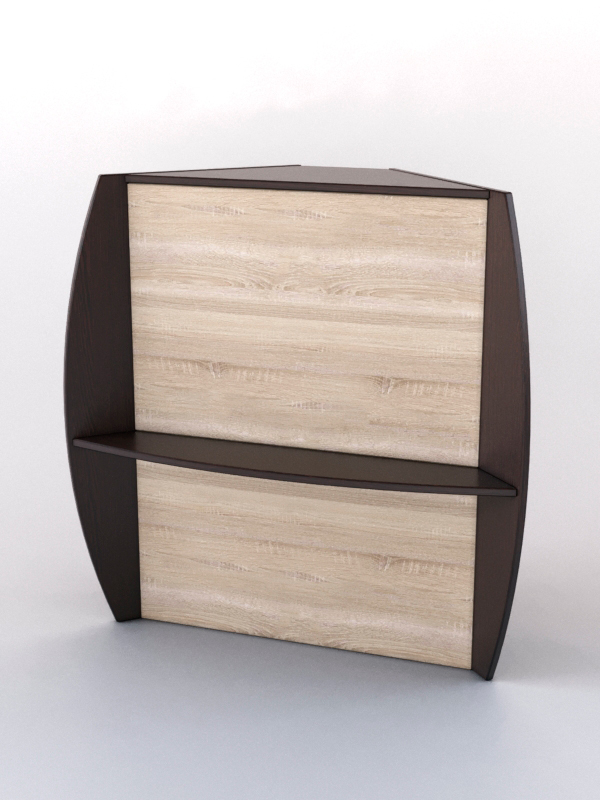 Прилавок СЭНДИ №5 угловой, Дуб Венге и Дуб Сонома