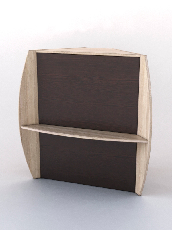 Прилавок СЭНДИ №5 угловой, Дуб Сонома и Дуб Венге