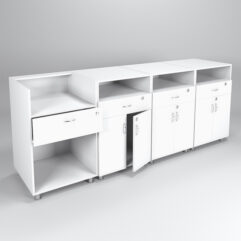 Комплект прилавков КЛАССИКА №1+№7+№7+№7, Белый