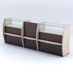 Комплект прилавков СЭНДИ №4, Дуб Сонома и Дуб Венге