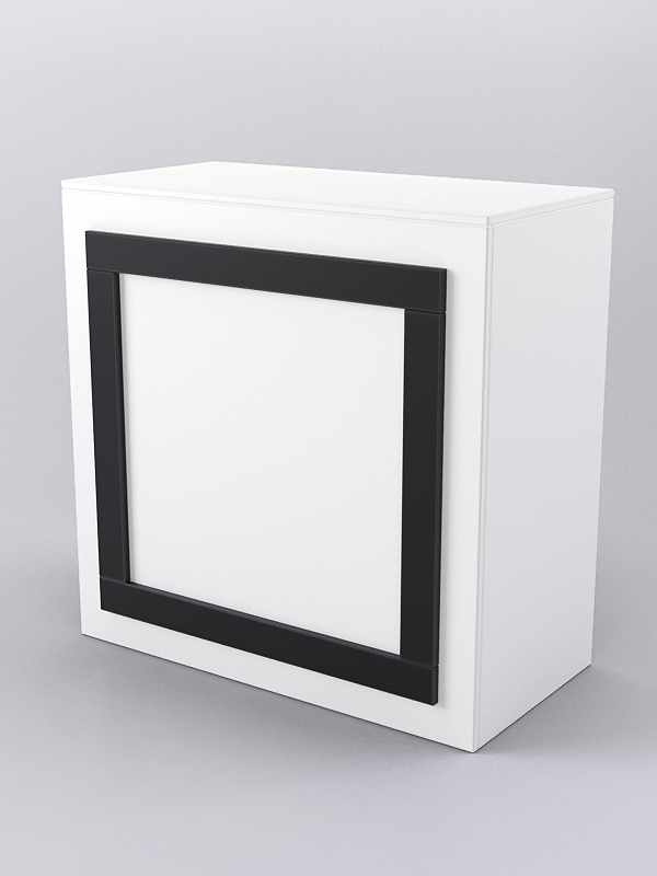 Прилавок ОРНАМЕНТ №1, Белый и Черный