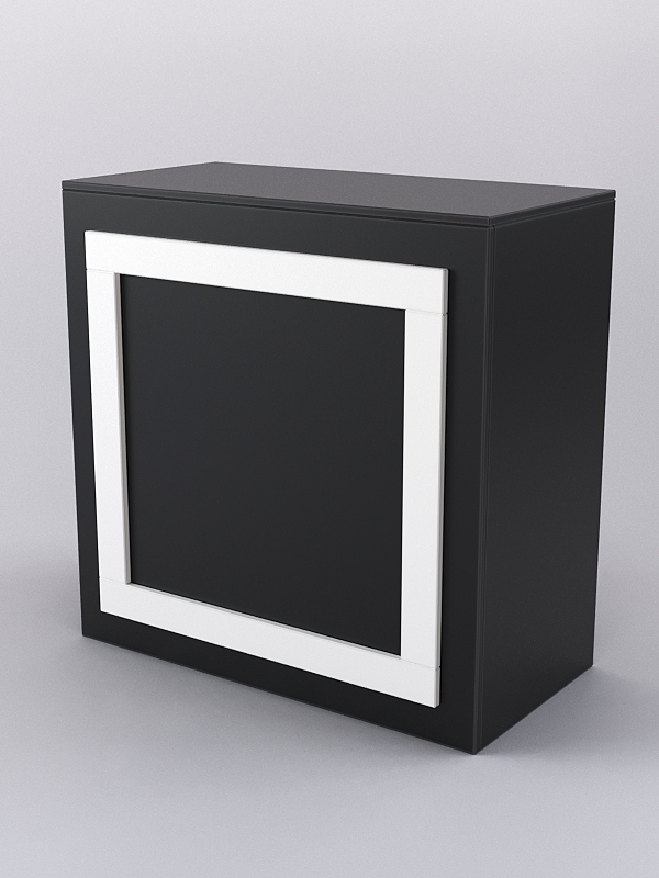 Прилавок ОРНАМЕНТ №1, Черный и Белый