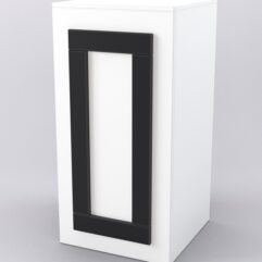 Прилавок ОРНАМЕНТ №1-450, Белый и Черный