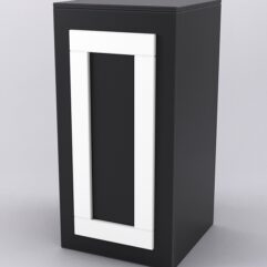 Прилавок ОРНАМЕНТ №1-450, Черный и Белый