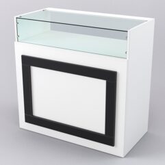 Прилавок ОРНАМЕНТ №2, Белый и Черный