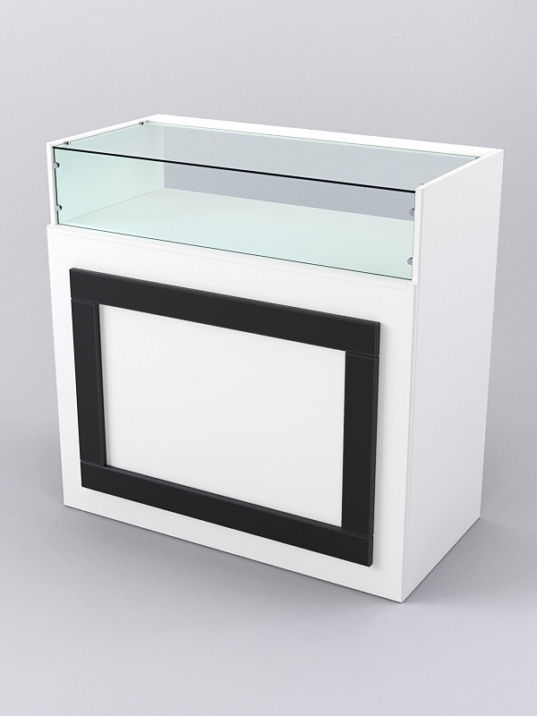 Прилавок ОРНАМЕНТ №2, Белый и Черный