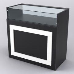 Прилавок ОРНАМЕНТ №2, Черный и Белый