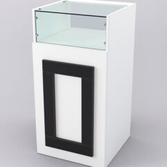 Прилавок ОРНАМЕНТ №2-450, Белый и Черный