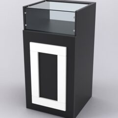 Прилавок ОРНАМЕНТ №2-450, Черный и Белый