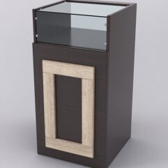 Прилавок ОРНАМЕНТ №2-450, Дуб Венге и Дуб Сонома