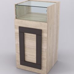 Прилавок ОРНАМЕНТ №2-450, Дуб Сонома и Дуб Венге