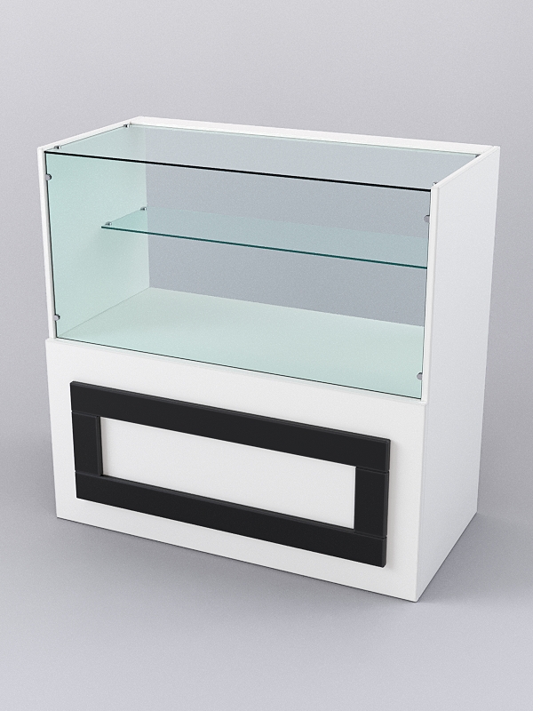 Прилавок ОРНАМЕНТ №3, Белый и Черный