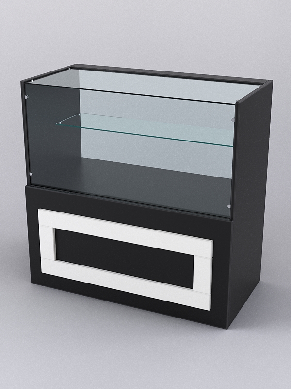 Прилавок ОРНАМЕНТ №3, Черный и Белый