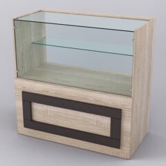 Прилавок ОРНАМЕНТ №3, Дуб Сонома и Дуб Венге