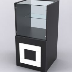 Прилавок ОРНАМЕНТ №3-450, Черный и Белый