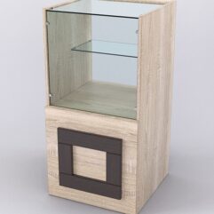 Прилавок ОРНАМЕНТ №3-450, Дуб Сонома и Дуб Венге