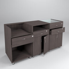 Комплект прилавков КЛАССИКА №1+№7+№2, Дуб Венге