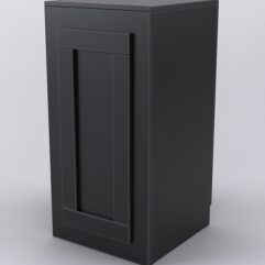 Прилавок ОРНАМЕНТ №1-450 с дверкой, Черный