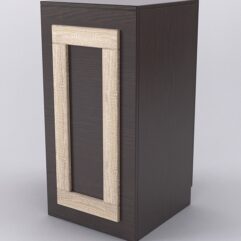 Прилавок ОРНАМЕНТ №1-450 с дверкой, Дуб Венге и Дуб Сонома