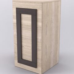 Прилавок ОРНАМЕНТ №1-450 с дверкой, Дуб Сонома и Дуб Венге