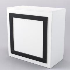 Прилавок ОРНАМЕНТ №1 с дверками, Белый и Черный