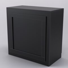 Прилавок ОРНАМЕНТ №1 с дверками, Черный